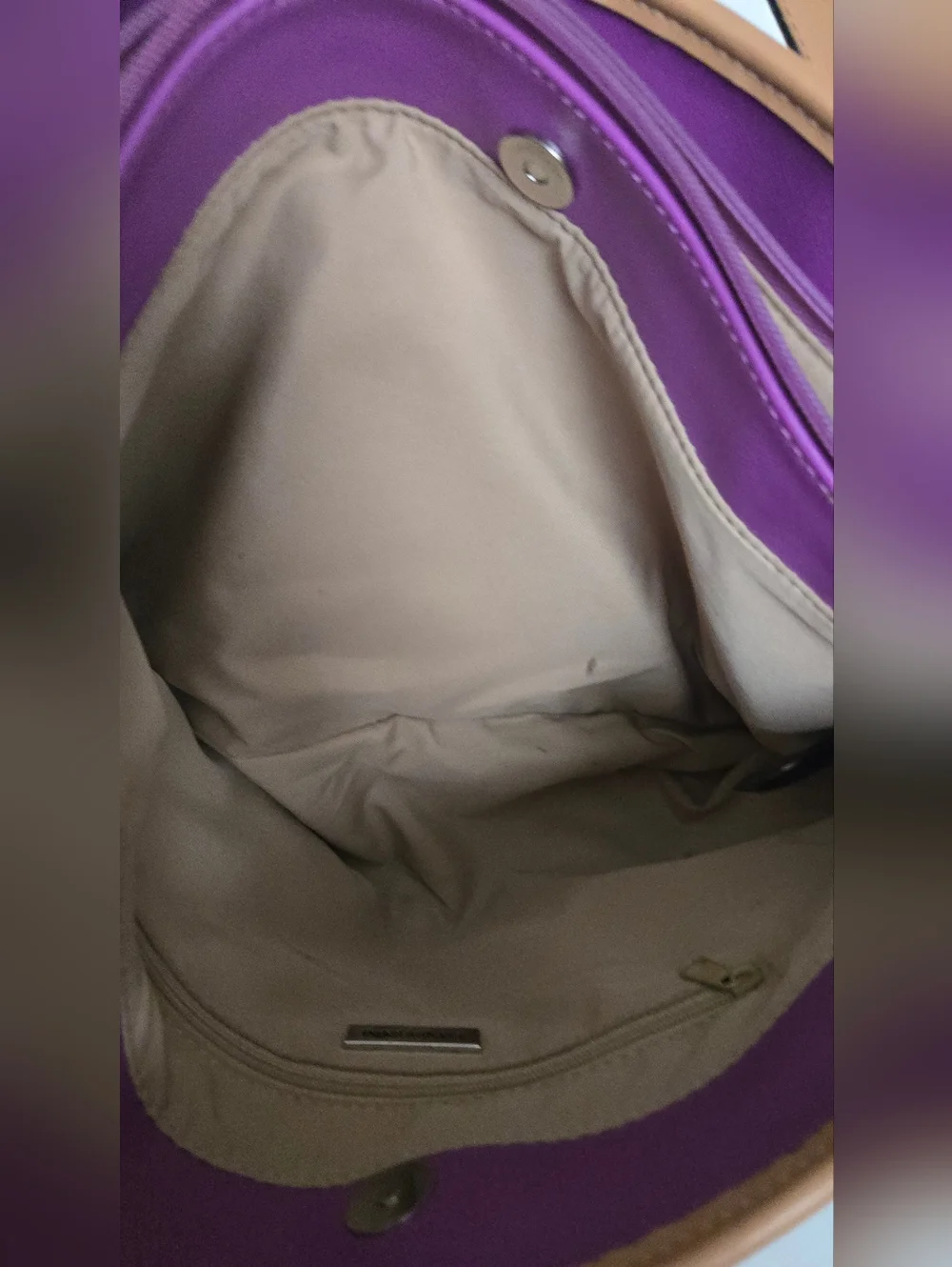 Pink and Tan Tote Bag - Picture 7 of 7